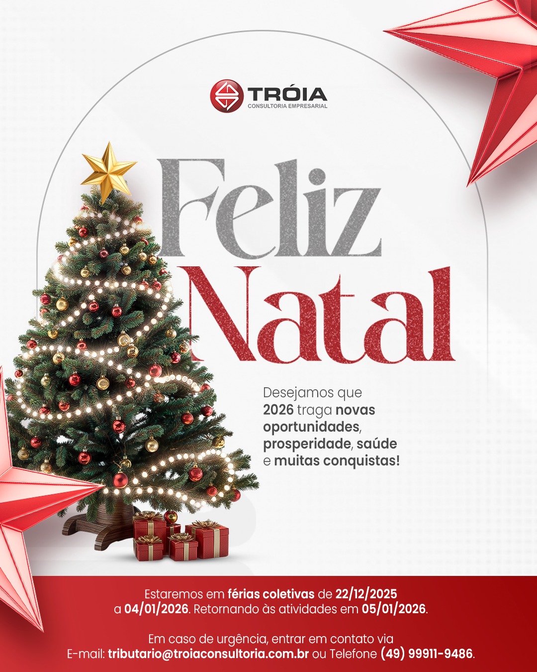 Natal 2025 - Recesso 2025/2026